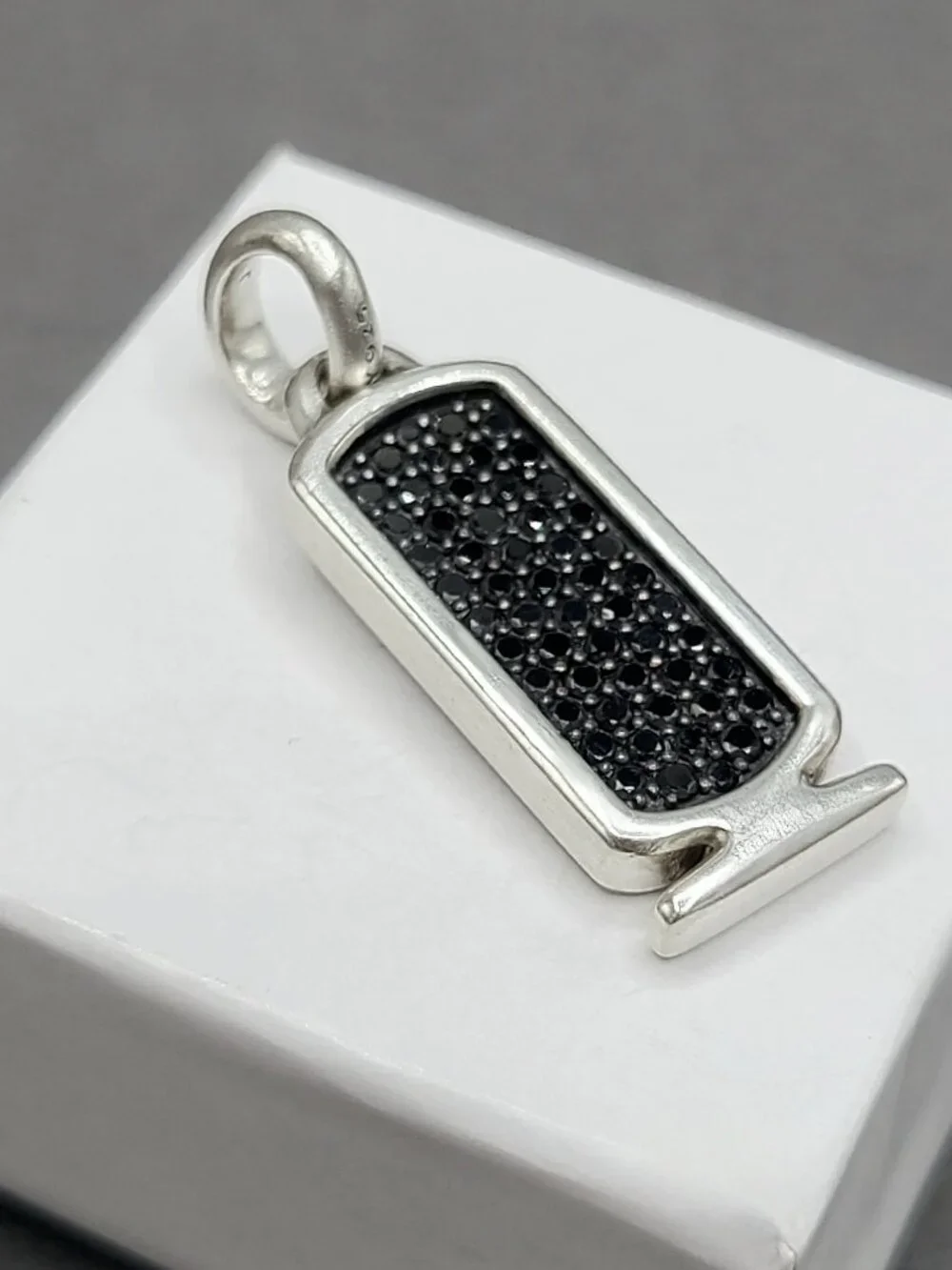 David Yurman Cairo Cartouche Amulet w/ Pavé Black Diamonds - RARE